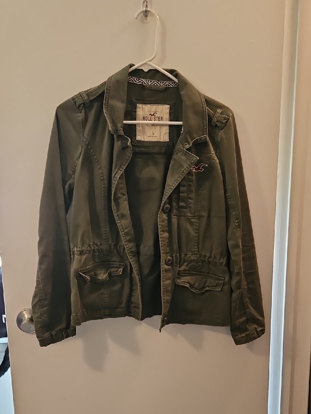 Hollister Olive Green Utility Field Jacket